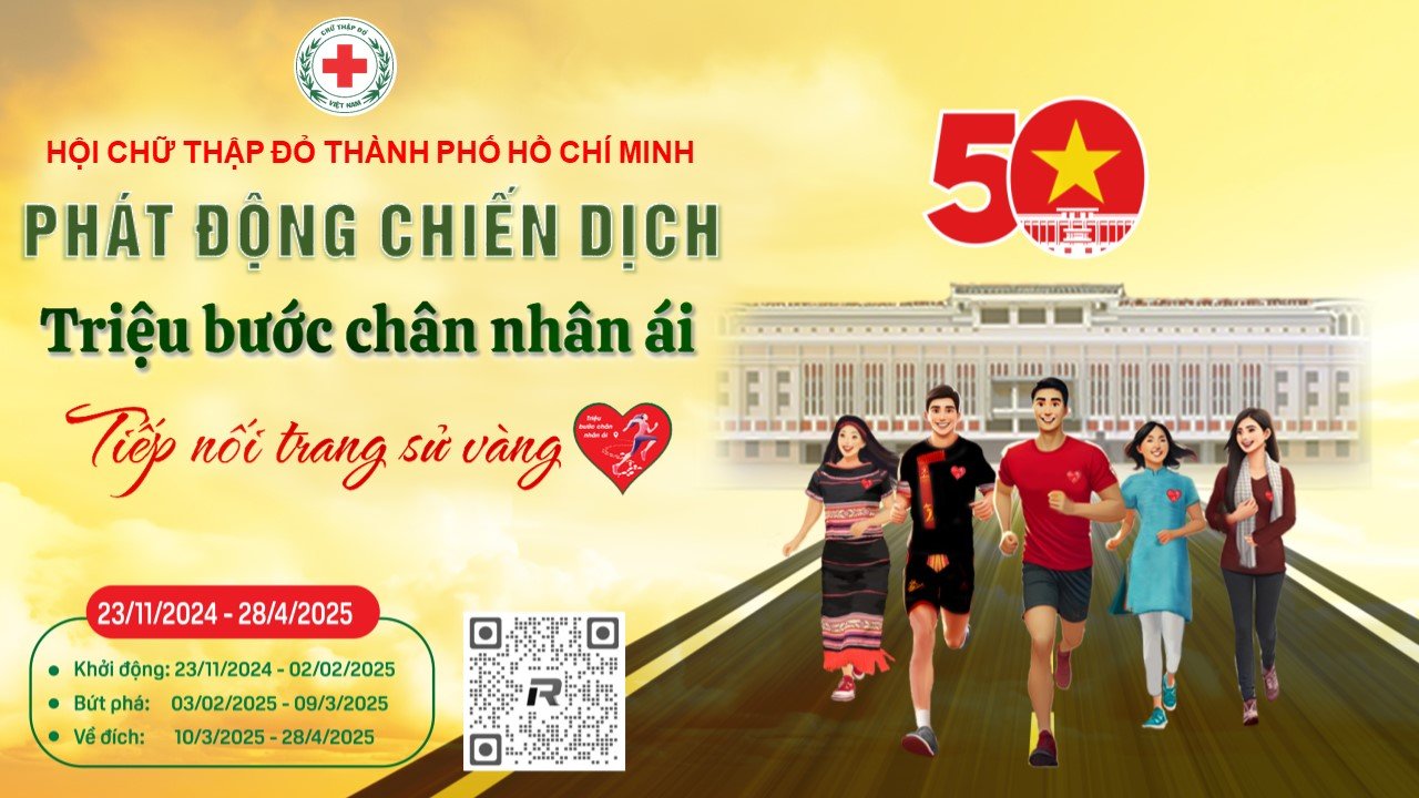 TPHCM đồng loạt ra quân ngày 22/12/2024, thực hiện Chiến dịch "Triệu bước chân nhân ái - Tiếp nối trang sử vàng"